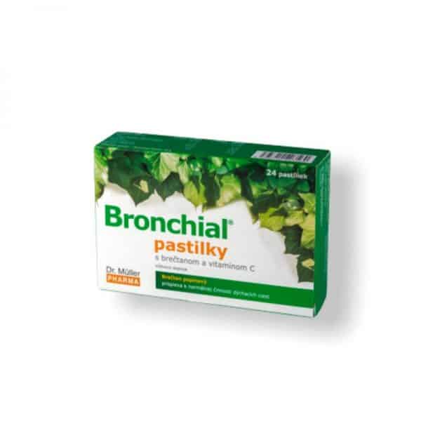 Dr. Müller BRONCHIAL pastilky s brečtanom a vitamínom C 24 pastiliek