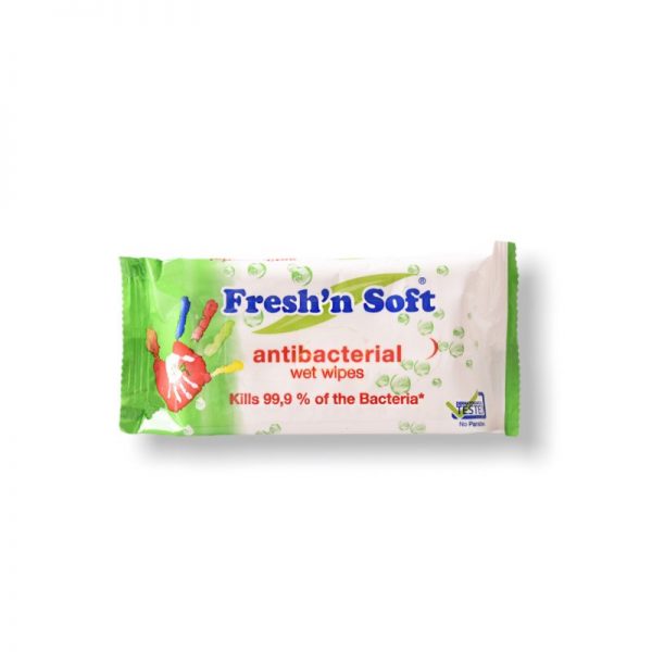 LINTEO Fresh'n soft 15 ks vlhčené antibakteriálne utierky obrúsky do kúpeľne 40 ks