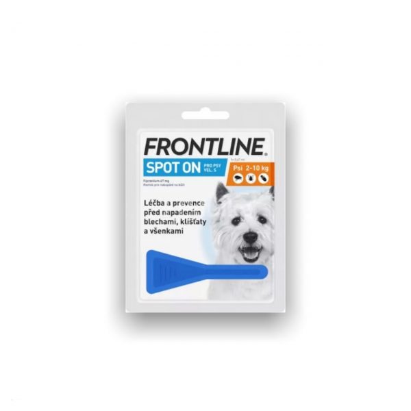 FRONTLINE Spot-on pre psy S sol (na kožu, pipeta, psy 2-10 kg) 1x0,67 ml