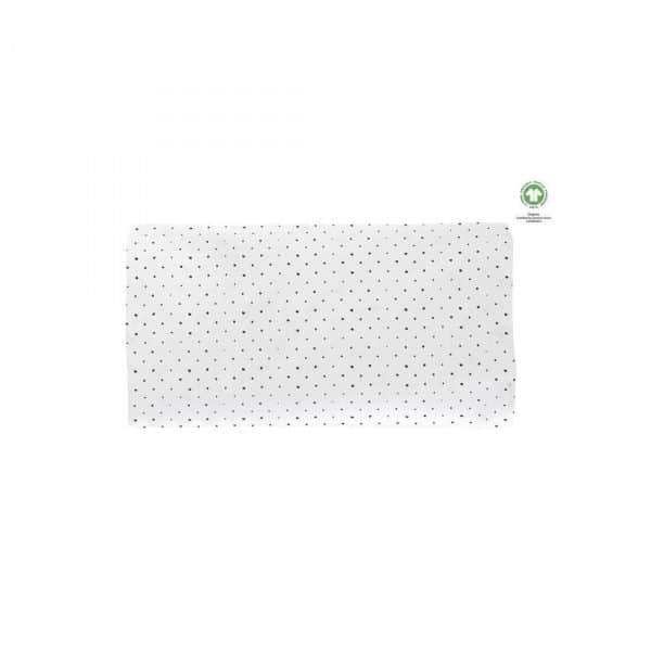 MOTHERHOOD Plachta napínacia s gumičkou BIO Black Dots 60x120 cm