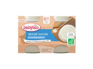 BABYBIO Brass z francúzskeho mlieka natur 2x130 g