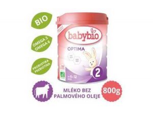 BABYBIO OPTIMA 2 dojčenské bio mlieko (800 g)