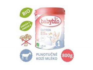 BABYBIO caprea 1 plnotučné kozie dojčenské bio mlieko (800 g)