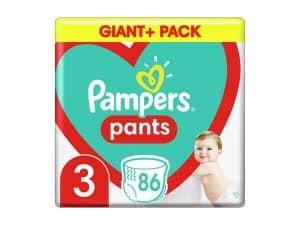 PAMPERS Pants plienkové nohavičky veľ. 3, 86 ks, 6-11 kg