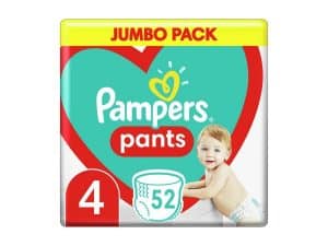PAMPERS Pants plienkové nohavičky veľ. 4, 52 ks, 9- 15 kg