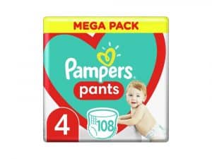 PAMPERS Pants 4 (9-15 kg) 108 ks Maxi Mega box - plienkové nohavičky