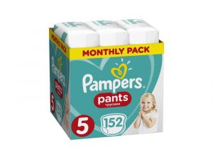 PAMPERS Pants 5 Active Baby Dry 152 ks (11-18 kg) MESAČNÁ ZÁSOBA - plienkové nohavičky