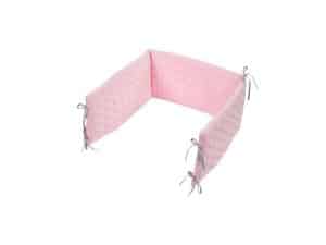 KLUPS Mantinel ochranný do postieľky 180x30 cm Velvet Pink
