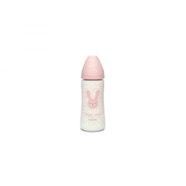 fľaša 360 ml L HYGGE králik - ružová